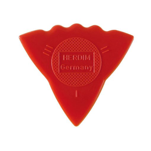 Herdim guitar triangle pick - red